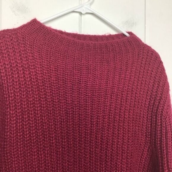 Etam Knit Sweater France Oversize Plum Mohair, Size Medium - Picture 3 of 8